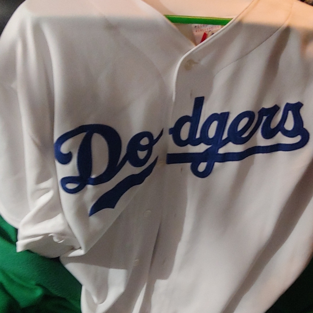 Dodgers button down baseball jersey